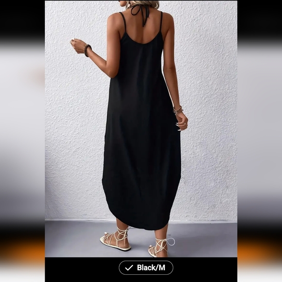 BLACK STRAPPY DRESS - Picture 4 of 6